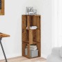 vidaXL Eckregal Altholz-Optik 33x33x100 cm Holzwerkstoff 856720_3