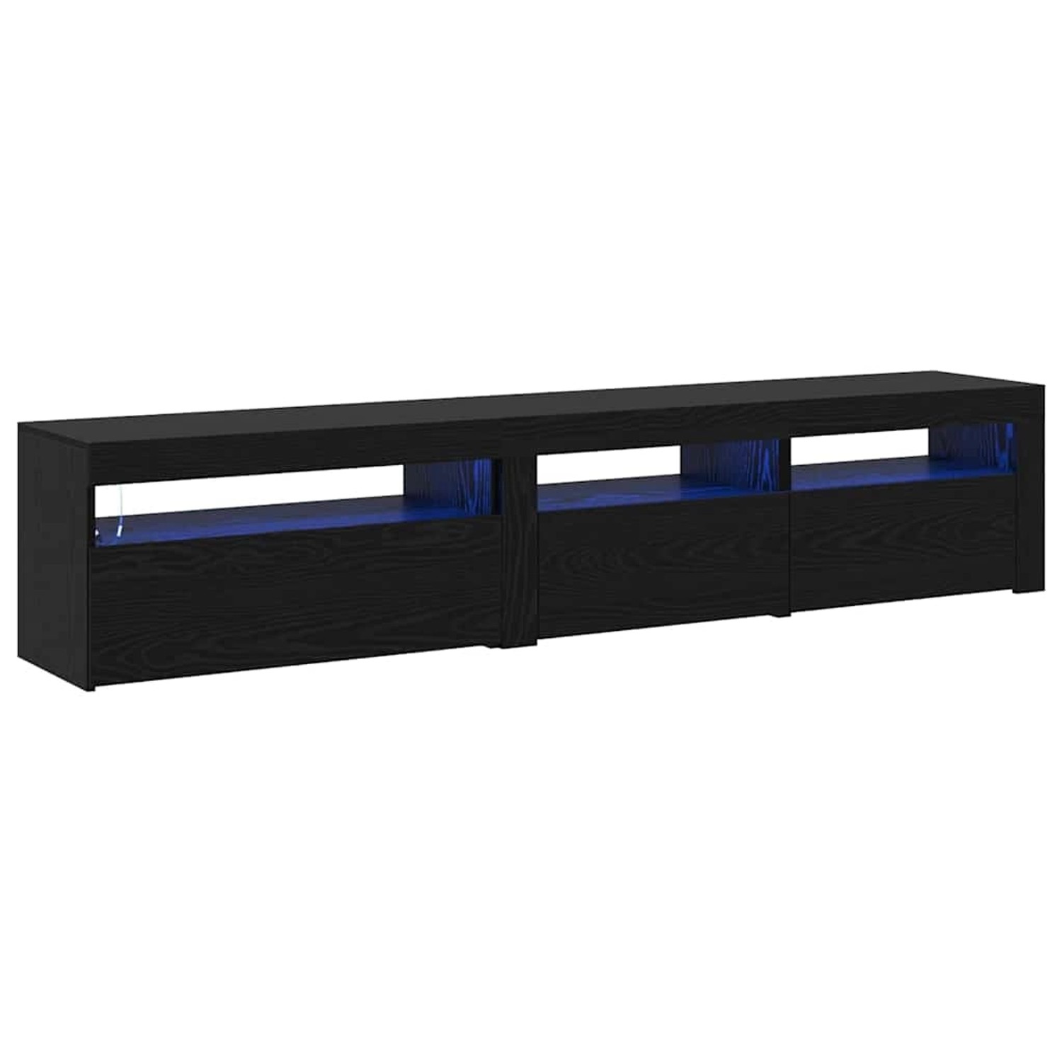 vidaXL TV-Schränke 2 Stk Schwarz Eichen-Optik 195 x 35 x 40 cm 3332494 günstig online kaufen