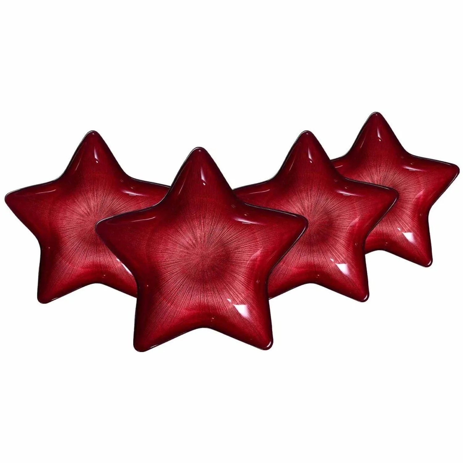 Ritzenhoff & Breker Starlight Teller 29 cm 4er Set Rot