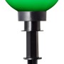 Weiße LED-Gartenleuchte Thore mit Erdspieß, warmweiß bis tageslichtweiß einstellbar.
