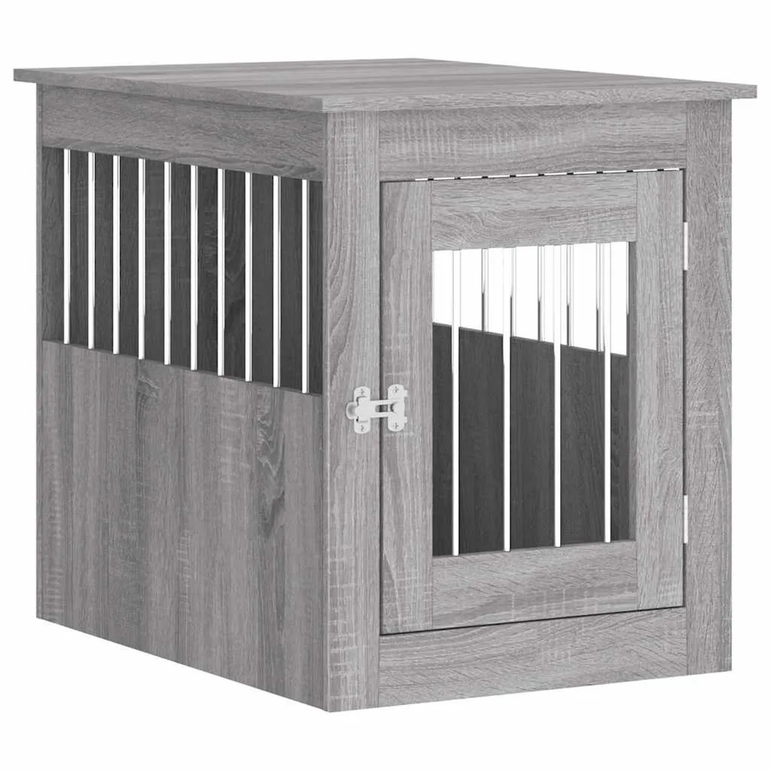 vidaXL Hundekäfig im Möbelstil Grau Sonoma 55x75x65 cm Holzwerkstoff 838321