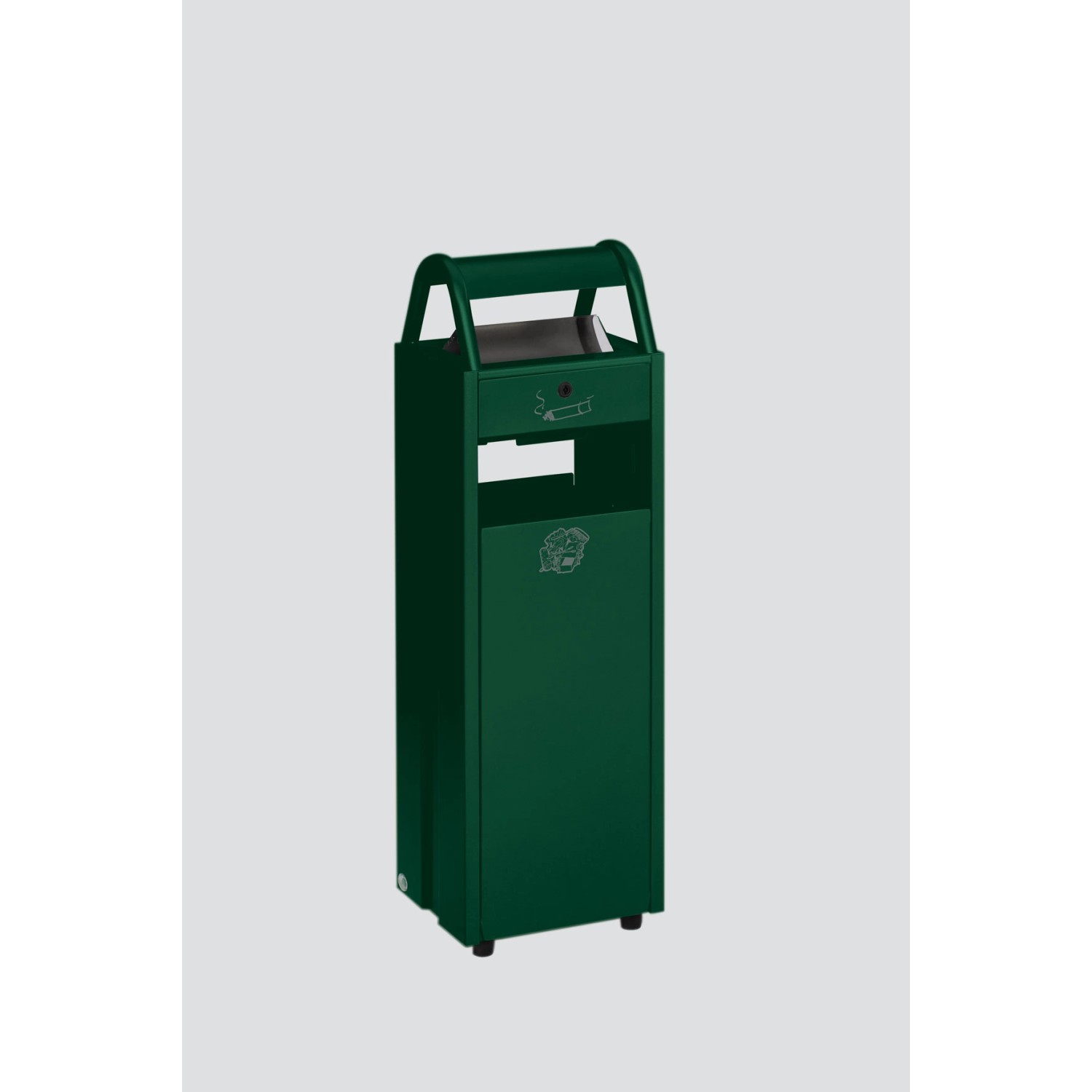 PROREGAL Kombiascher Mit Schloss Und Blenden 35 Liter HxBxT 97,5 x 30,5 x 2 günstig online kaufen