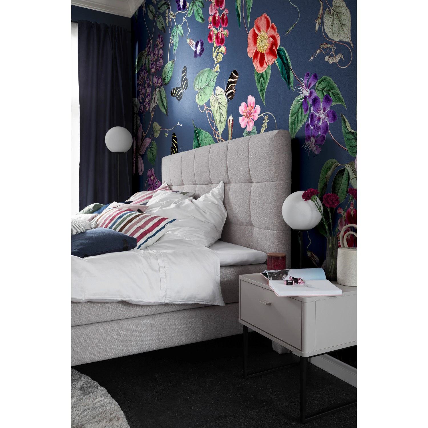 Schöner Wohnen Vliestapete New Delight Floral Blau-Grün 270 x 212 cm FSC®  kaufen bei OBI