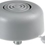 Grauer Hettich Möbelgleiter Ø 50 mm mit Innenverstellung, belastbar bis 100 kg.