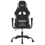 vidaXL Gaming-Stuhl mit Massagefunktion Schwarz und Hellgrau Stoff 345470_3