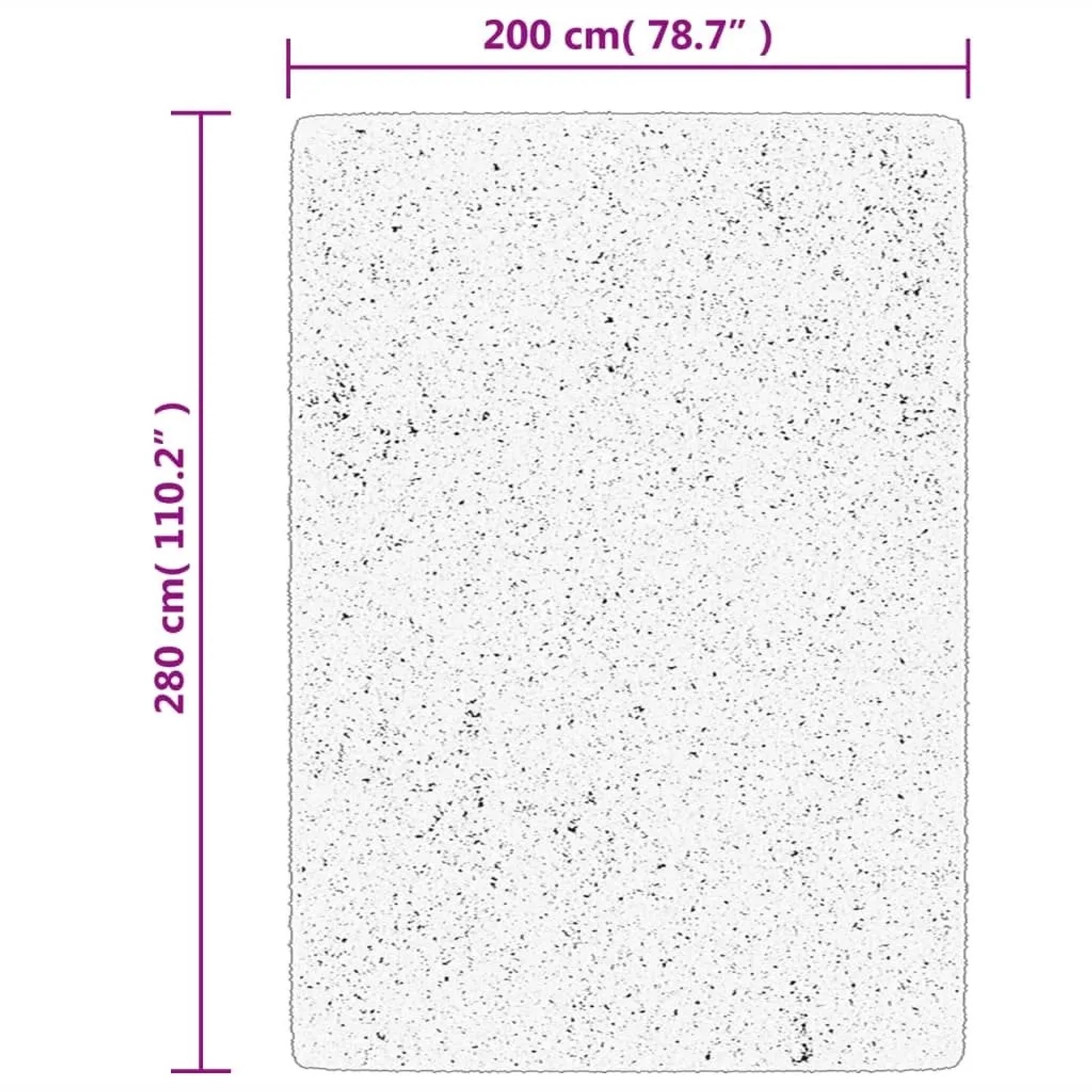 vidaXL Kurzflor Teppich Huarte waldgrün, 200x280 cm. Weicher, waschbarer Polyester-Teppich.