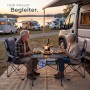 Tectake Aluminium Campingtisch Tina Faltbar Wetterfest  90 x 52 x 70 cm Schwarz_8