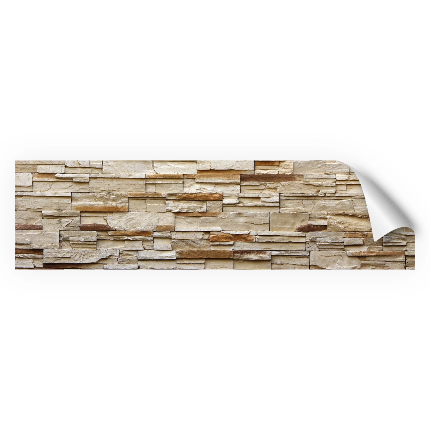 Myspotti Küchenrückwandfolie Rustical Bricks Selbstklebend 220 cm x 60 cm
