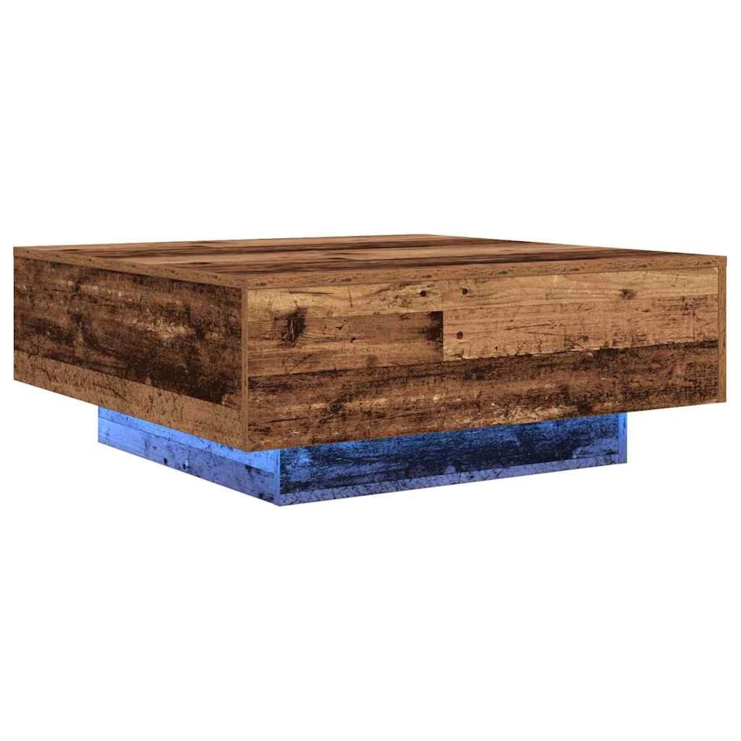 vidaXL Couchtisch Altes Holz Blau 80 x 80 x 31 cm Holzwerkstoff 863000 günstig online kaufen