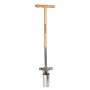 Kent & Stowe Zwiebelpflanzer mit Langstiel (101 cm) aus Edelstahl und Eschenholz.