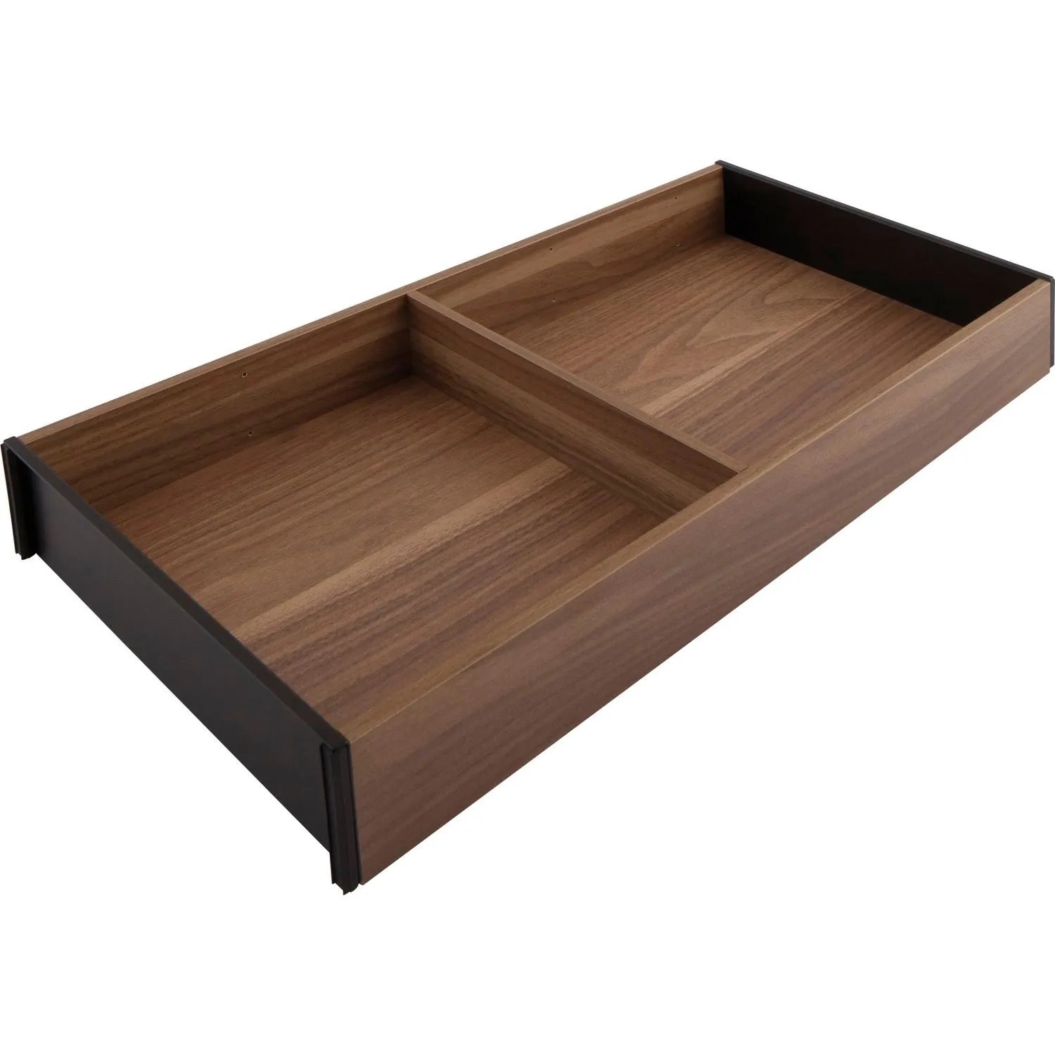 Blum Ambia-Line Schubladeneinsatz Nennlänge 450 mm B 200 mm Schubkastenrahmen Tennessee Nuss mit 1 Querteiler