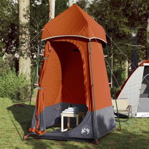 Orangefarbenes WC-Zelt von vidaXL, wasserdicht, für Camping & Outdoor.