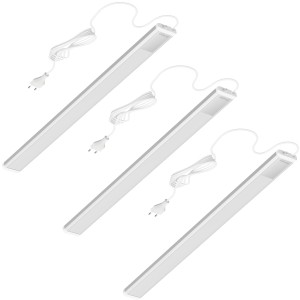 3er Set Oktaplex LED Unterbauleuchten, neutralweiß, 57,5cm, für Küchenbeleuchtung.