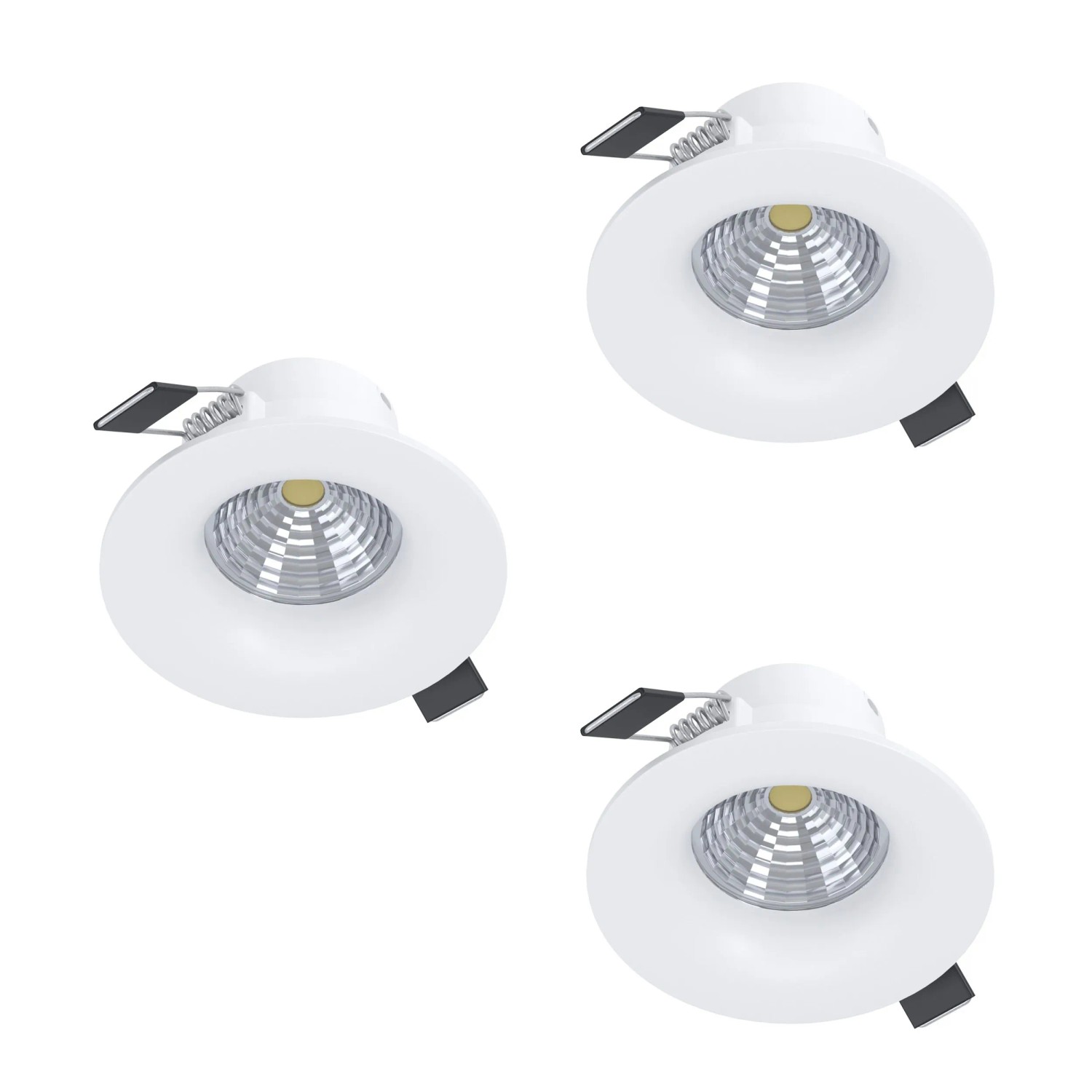Eglo LED-Einbauleuchten Saliceto 3er Weiß Ø88 mm
