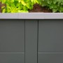 Westmann Hochbeet Primus, Metall, 2x1m, Anthrazit, mit Schneckenschutz.