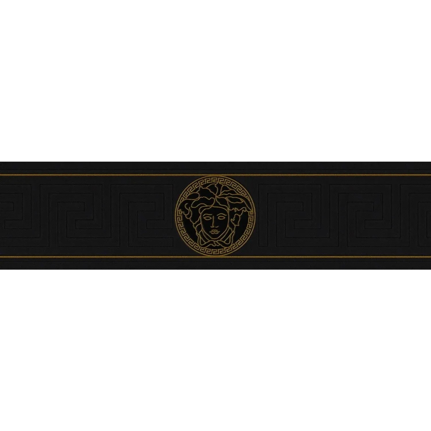 Bricoflor Barock Tapeten Bordüre in Schwarz und Gold Elegante Tapetenborte günstig online kaufen