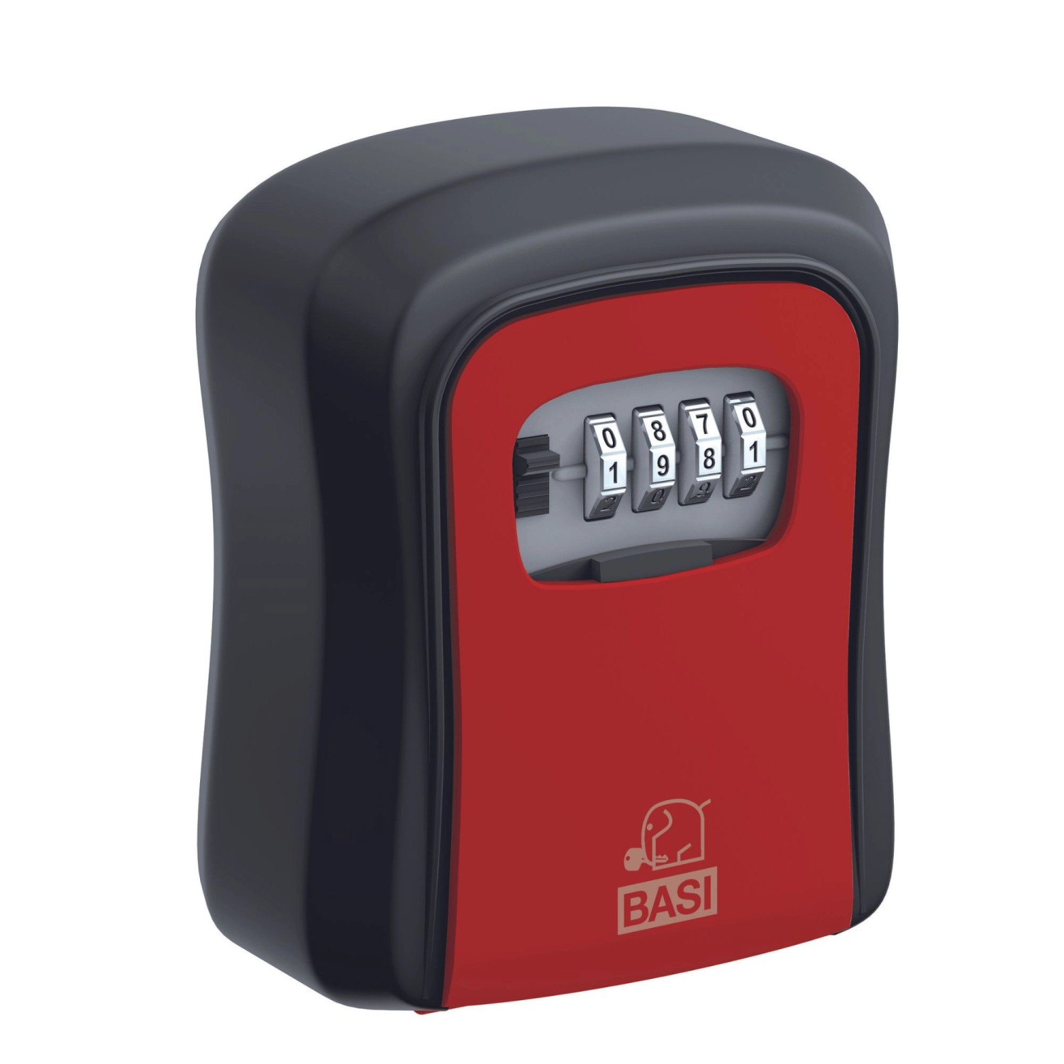 Basi - Schlüsselsafe - Schwarz-Rot - SSZ 200 - mit Zahlenschloss - Aluminium - 2101-0000-1114