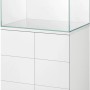 Eheim Aquarium-Kombination Proxima Scape 175, weißes Becken mit Unterschrank.