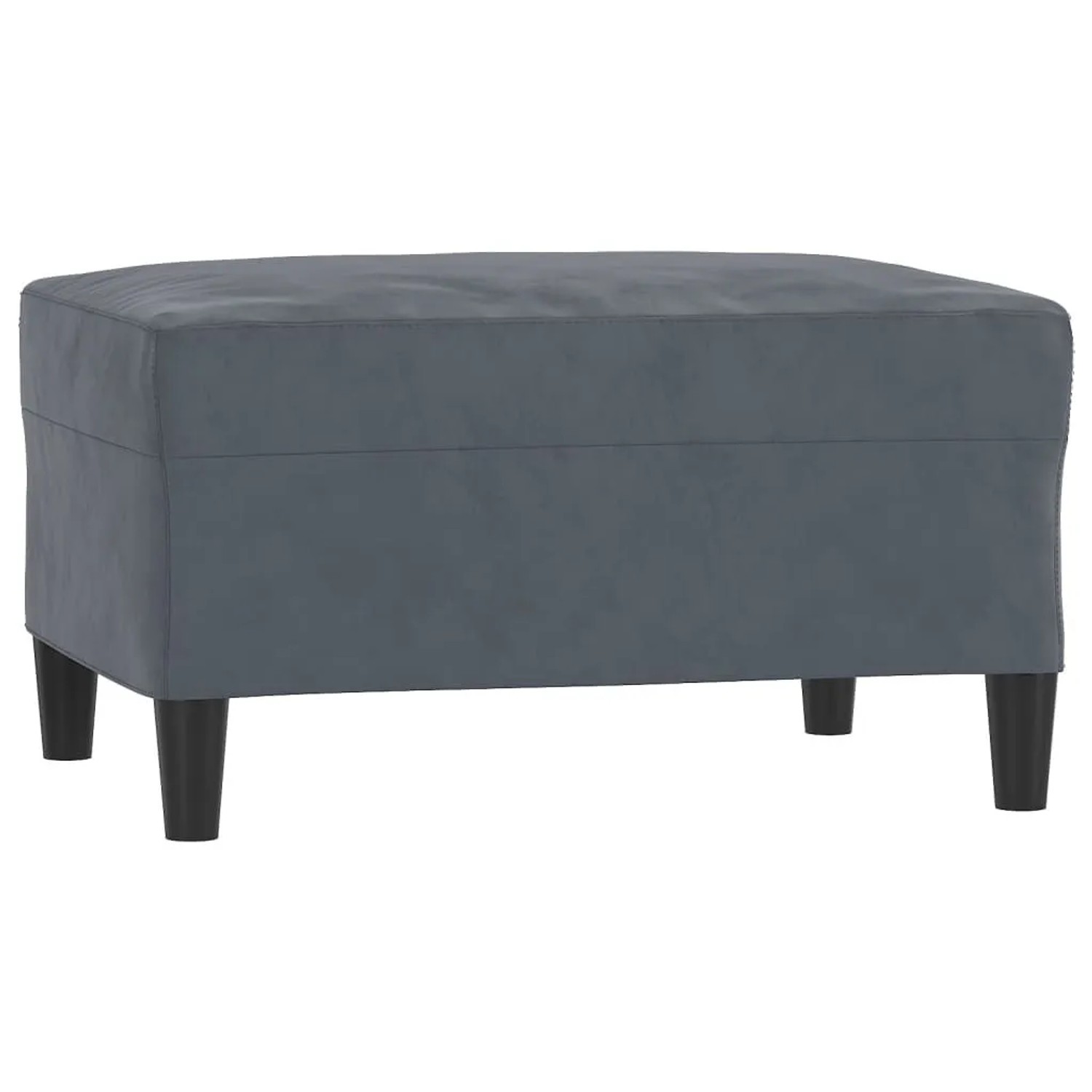 vidaXL Fußhocker Dunkelgrau 70x55x41 cm Samt 349318