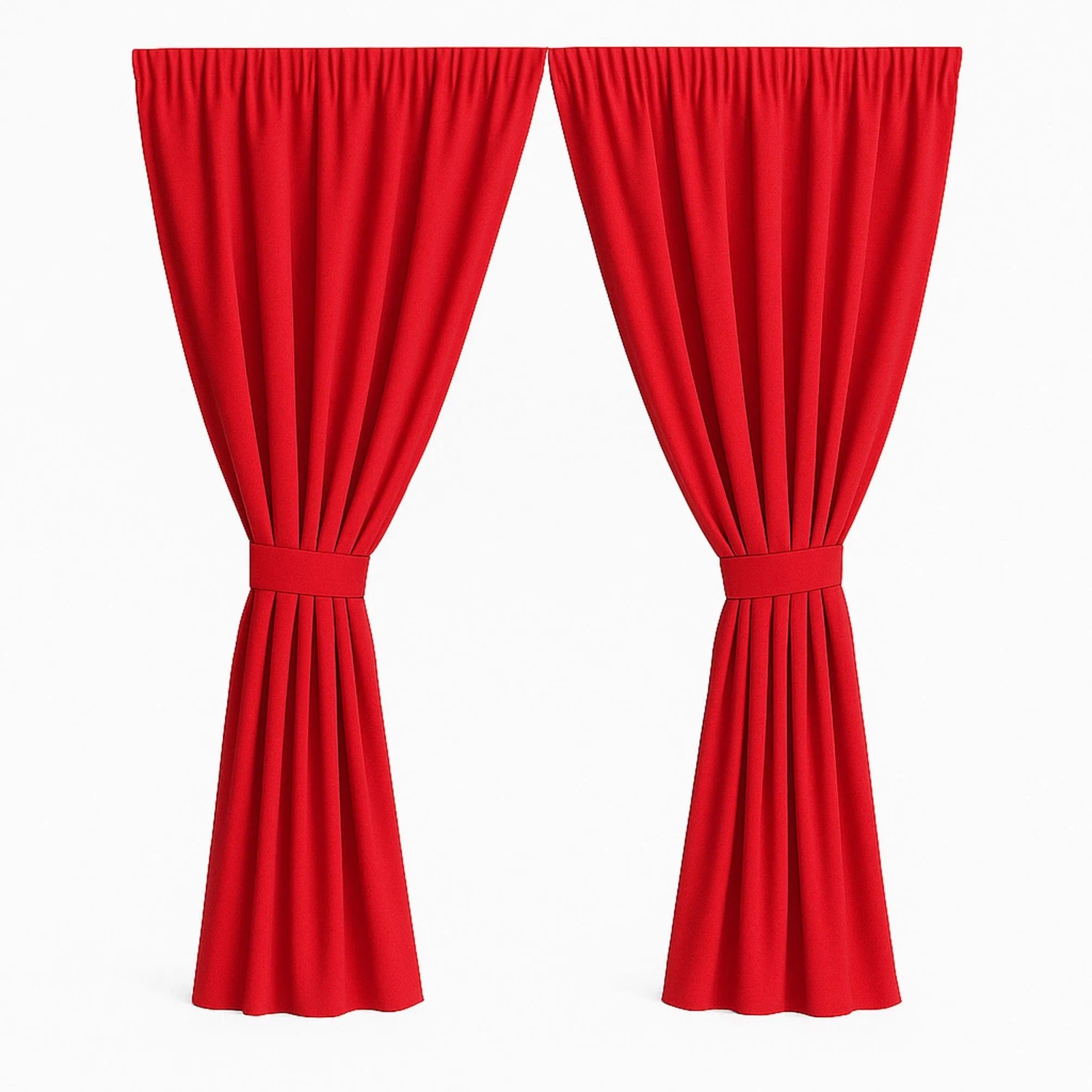 Setgarden Curtain Garden Outdoor Vorhang 2 x 155 × 200 cm – Balkon Vorhang 1tlg Rot