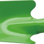 Grüne Blumenkelle aus Stahl mit Aufhängeöse für Gartenarbeiten.