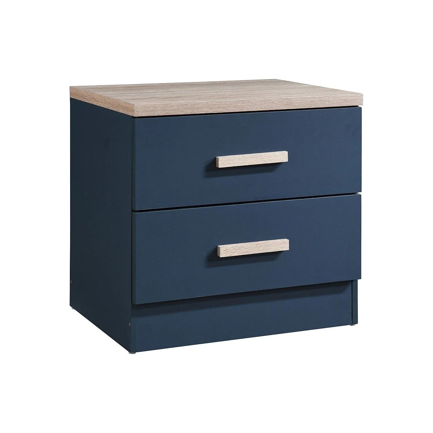 Vente-unique Nachttisch Skaido Blau  Naturfarben Hell 50 cm