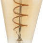 Globo E27 LED Leuchtmittel, 4 W, mit goldfarbenem Glas und gewundenem Filament.