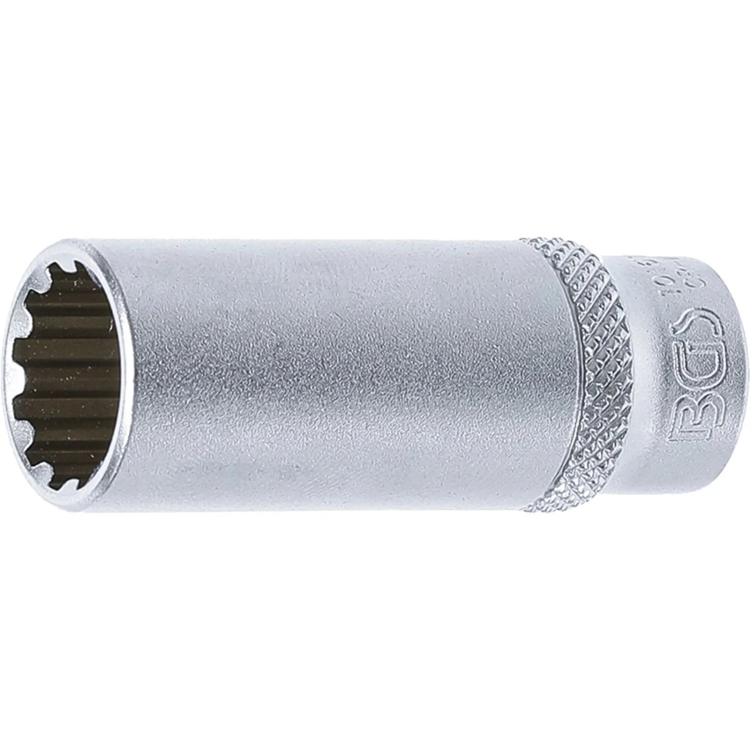 BGS Steckschlüssel Einsatz Gear Lock Tief Antrieb Innenvierkant 6 3 Mm  1 4 Zoll  SW 13 Mm 10163