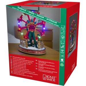 Konstsmide LED Szenerie Riesenrad mit 12 bunten LEDs für den Innenbereich.