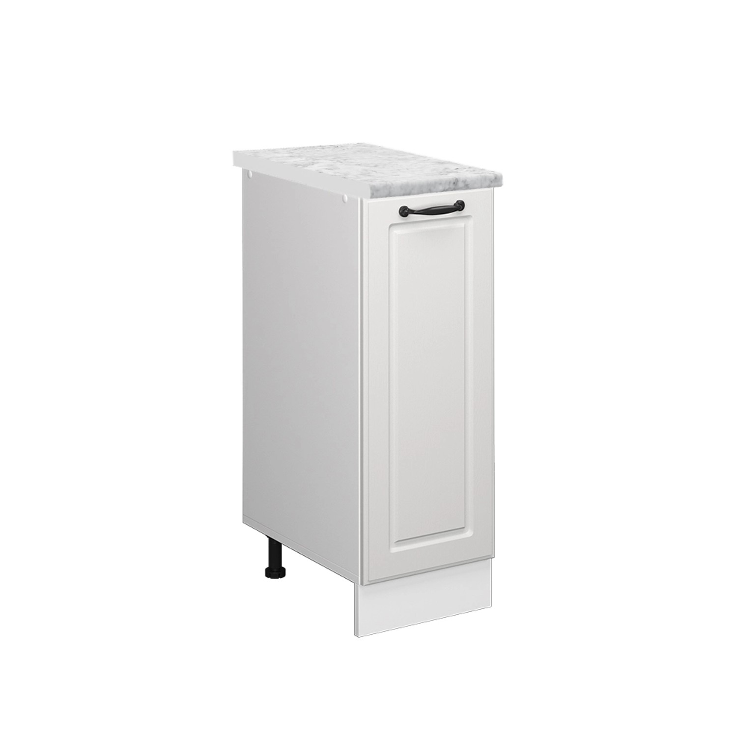 Vicco Apothekerschrank R-Line Medizinschrank für die Küche Weiß Landhaus/Weiß AP Marmor