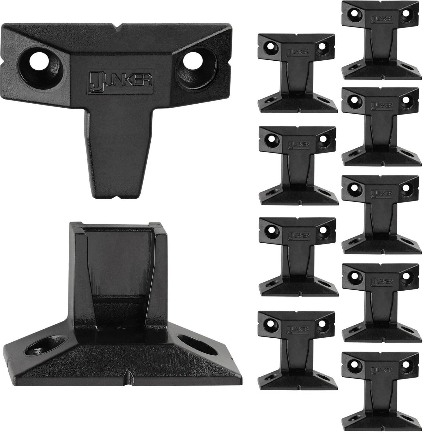 SOTECH 10 Paar JUNKER Aufschiebebeschläge FLINK AS für Spanplattenschrauben Belastbar Bis 20 kg