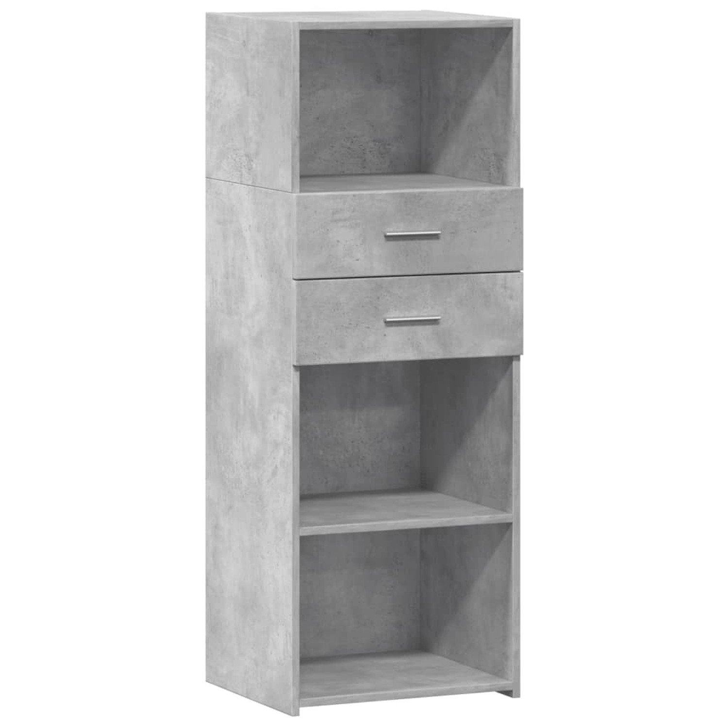 vidaXL Highboard Betongrau 45x42,5x124 cm Holzwerkstoff 846169 günstig online kaufen
