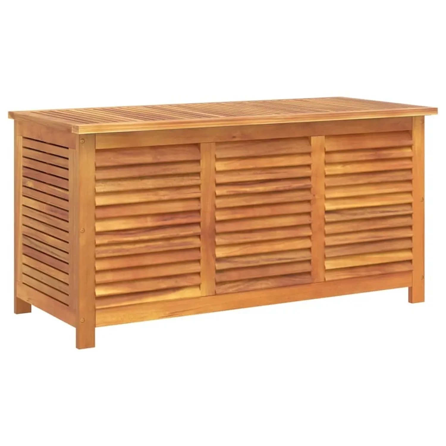 vidaXL Gartenbox mit Lüftungsschlitzen 113x50x56 cm Massivholz Akazie 365841