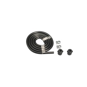 Gloria Spritzschlauch 1,25m für Drucksprühgeräte, mit Schellen und Anschlussmutter.