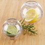 Relaxdays Zwiebeldosen 2er Set Kunststoff Transparent Geruchsdicht Stapelbar 6 cm x ø 7 cm 0,05 kg 8 cm x ø 9 cm 0,09 kg_5