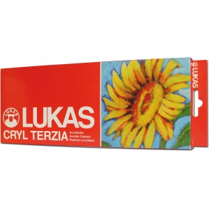 Lukas Cryl Terzia Acrylfarben-Set mit 12 Tuben im Kartonetui, ideal für Acrylmalerei.
