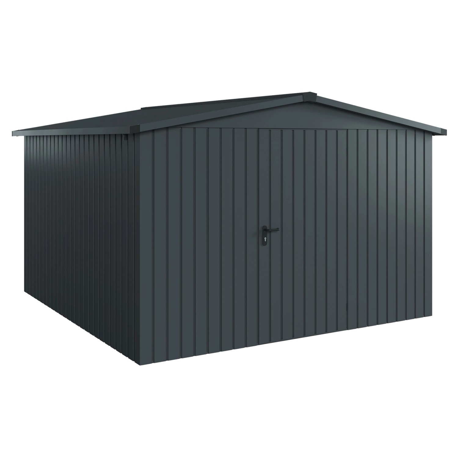 Hörmann EcoStar Gerätehaus Euroline Satteldach 1-flg 333 x 325 cm Anthrazit günstig online kaufen