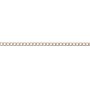 Conacord Panzerkette, Stahl, gedreht, 1,1 mm x 3,5 mm, Nickel, Meterware.