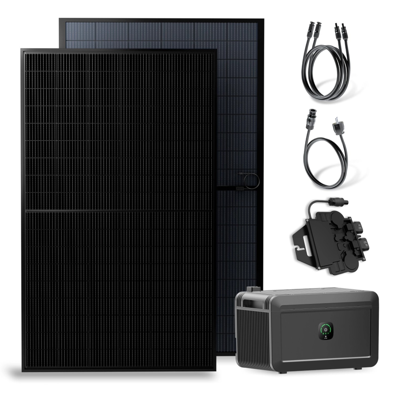 Solakon Balkonkraftwerk 900W 800W Solaranlage mit Speicher Steckerfertig Ko günstig online kaufen