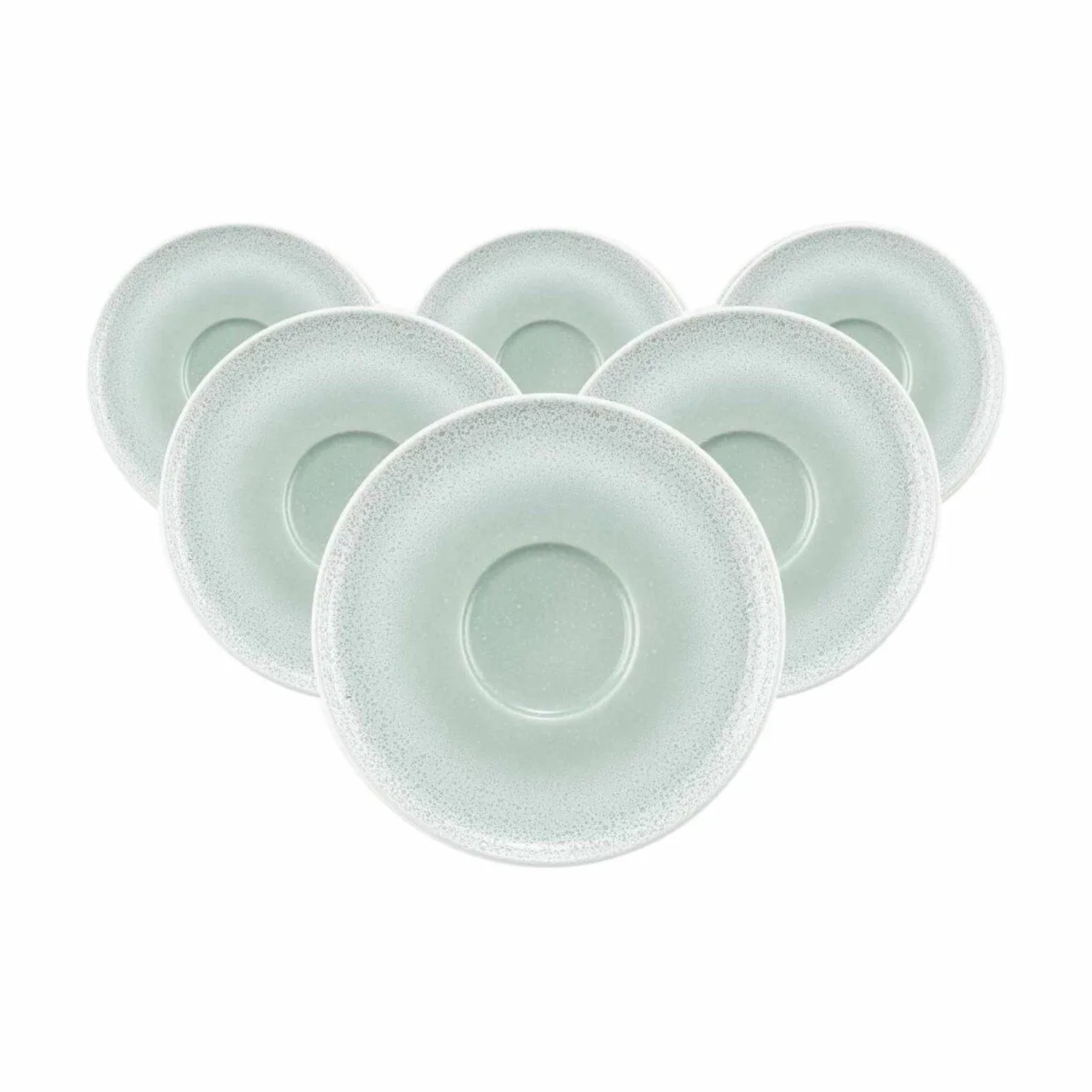 Seltmann Weiden Sento Home Kombi-Untertasse 16,2 cm 6er Set Aura Mint
