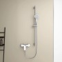 Ideal Standard Ceraflex Aufputz Brausearmatur in Chrom mit Brausestange und Handbrause.