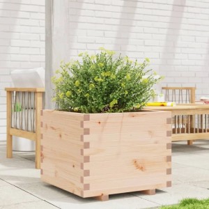 vidaXL Pflanzkübel 60x60x49,5 cm Massivholz Kiefer 847358