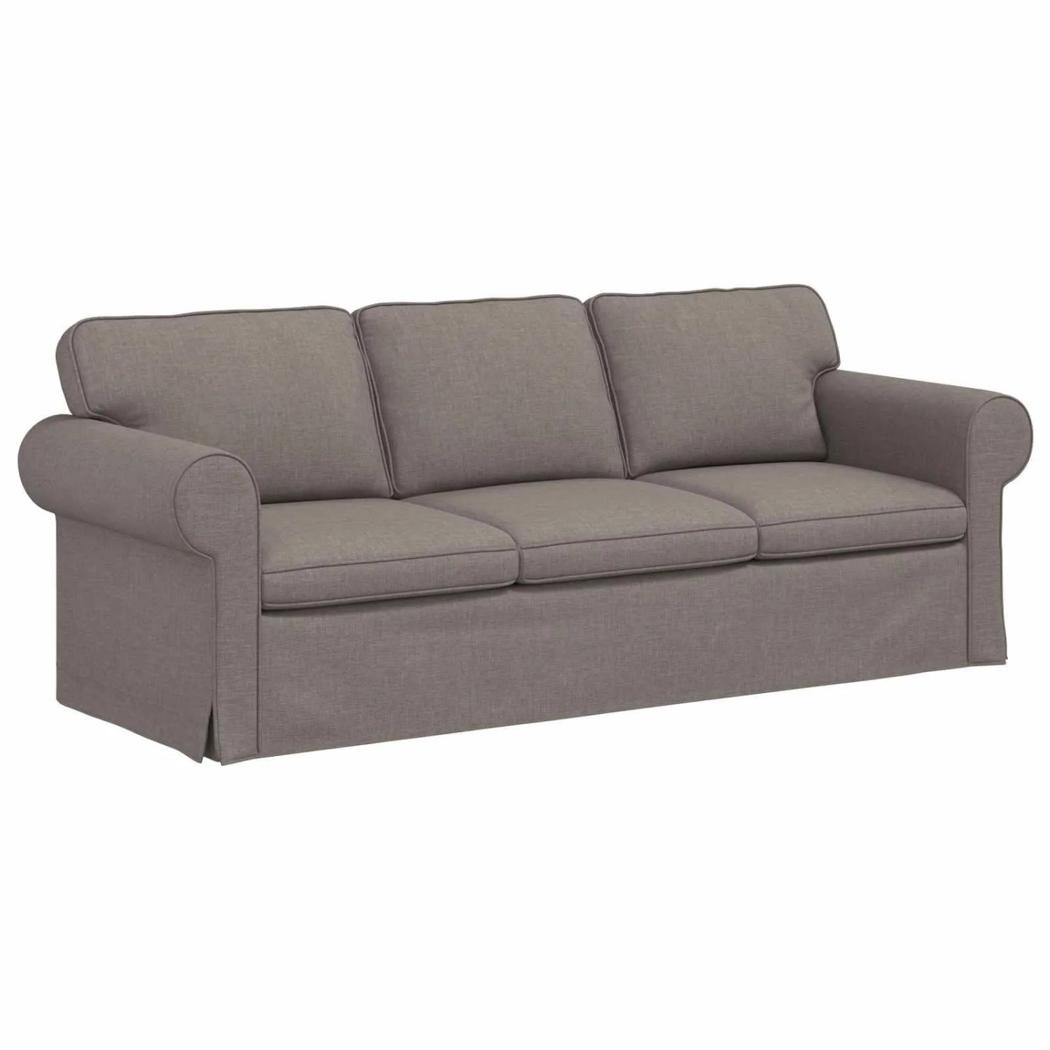 vidaXL Sofa Taupe 215 x 82 x 80 cm Stoff 42024317