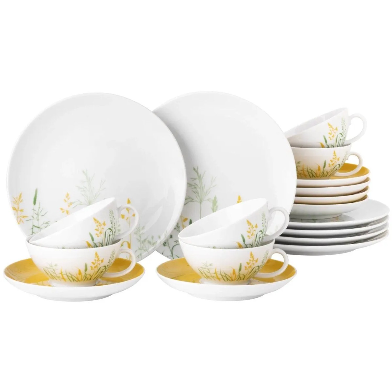 Seltmann Weiden Liberty Meadow Grasses Teeservice 18-teilig Curry