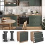 Vicco Küchenunterschrank Fame-Line Grün-Gold Landhaus Goldkraft Eiche 80 cm mit 3 Schubladen ohne Arbeitsplatte_2