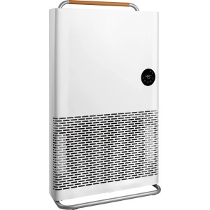 Weißer Kompakt-Konvektor 2200W WiFi mit Display, Tragegriff und Standfuß. Elektrisches Heizgerät für Innenräume.