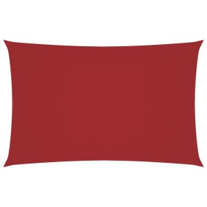 vidaXL Sonnensegel Oxford-Gewebe Rechteckig 4x7 m Rot 135658