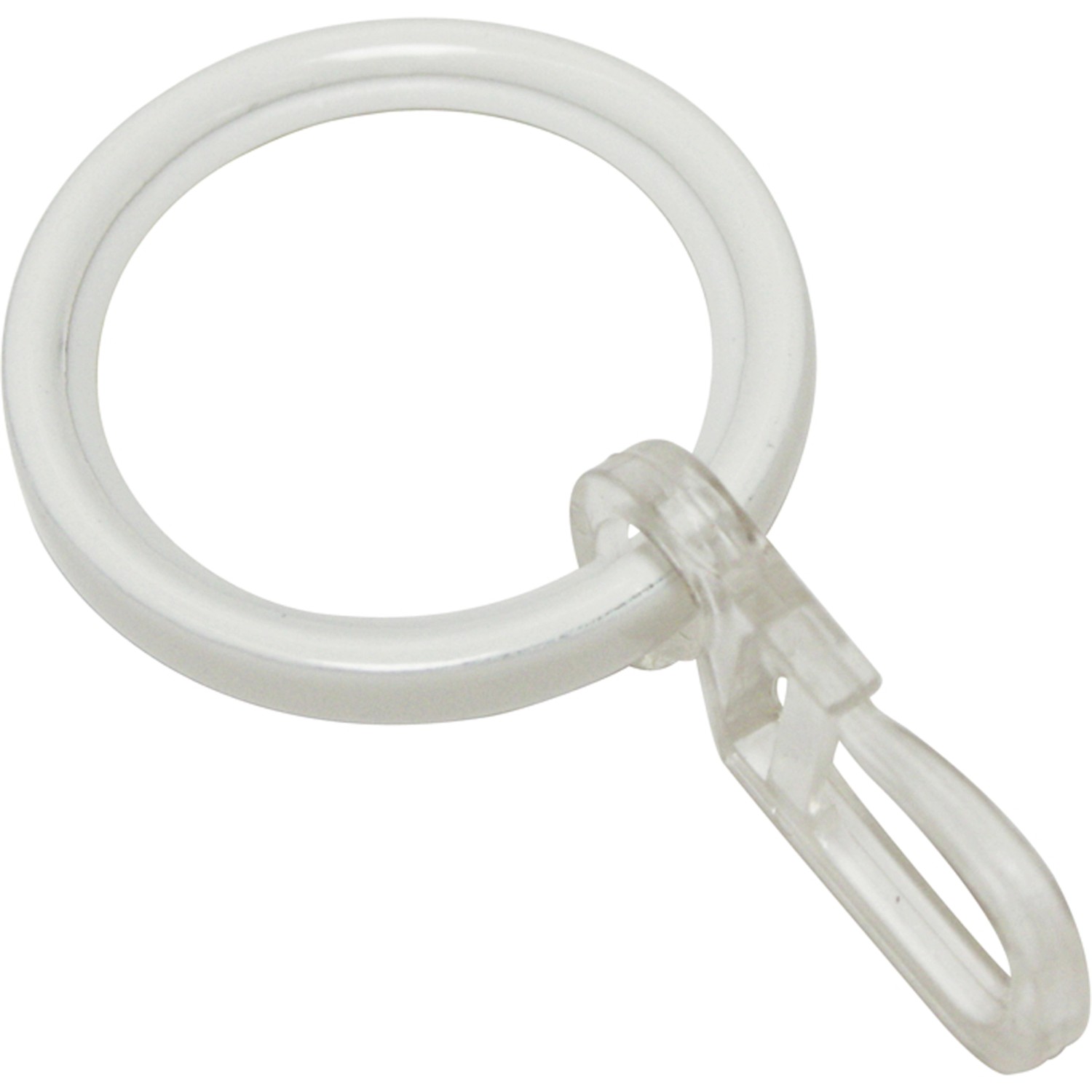 Gardinia Gardinenring Chicago, Ø 20 mm, weiß, 10er-Pack für Stilgarnituren.