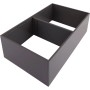 Blum Ambia-Line Frontauszugsrahmen, Oriongrau matt, Stahl, mit 1 Querteiler. Inneneinteilung für Schubladen.