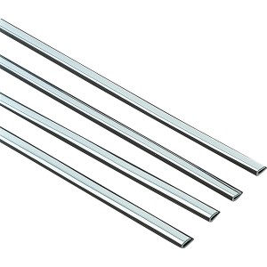 4er-Set Auto-Türkantenschoner, verchromt, für PKW-Außenausstattung.